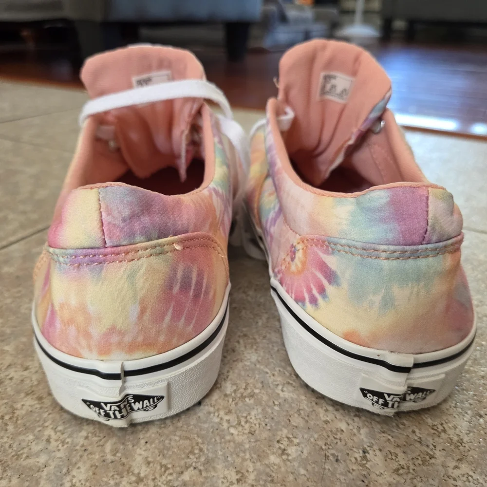 Vans Multicolor Tie-Dye Sneakers Sz 9 - Picture 2 of 6